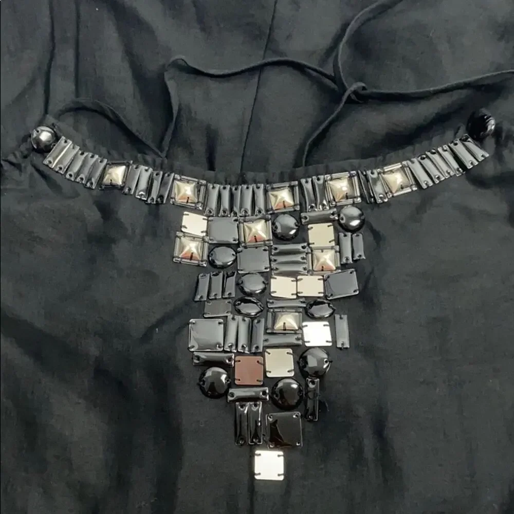 White House Black Market Black Romper size S - Picture 4 of 9